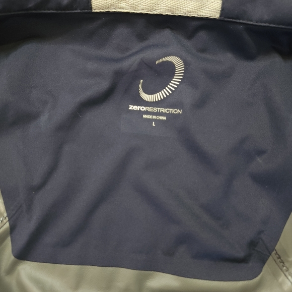 Zero Restriction Power Torque Mens Full Zip Golf Jacket Size L Blue - Picture 6 of 9